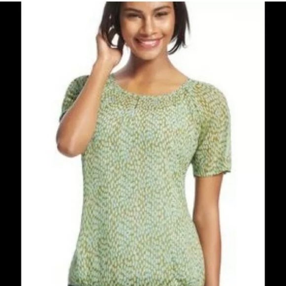 Cabi Green Pebble Blouse XS - Picture 3 of 8